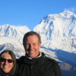 Close mountain with us at Nepal