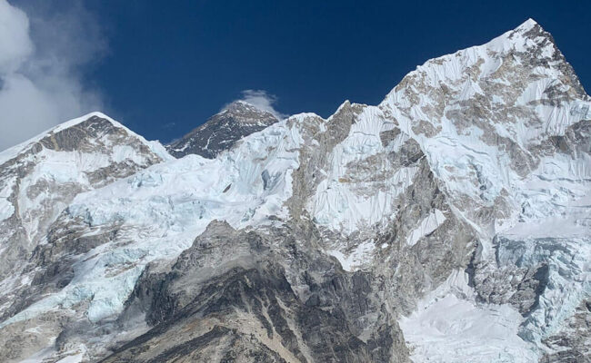 Everest base camp helicopter flight view